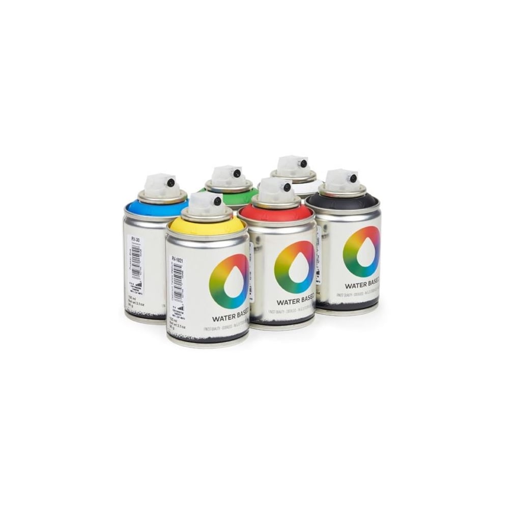 MTN Water Based Spray Paint Workshop Pack (6)
