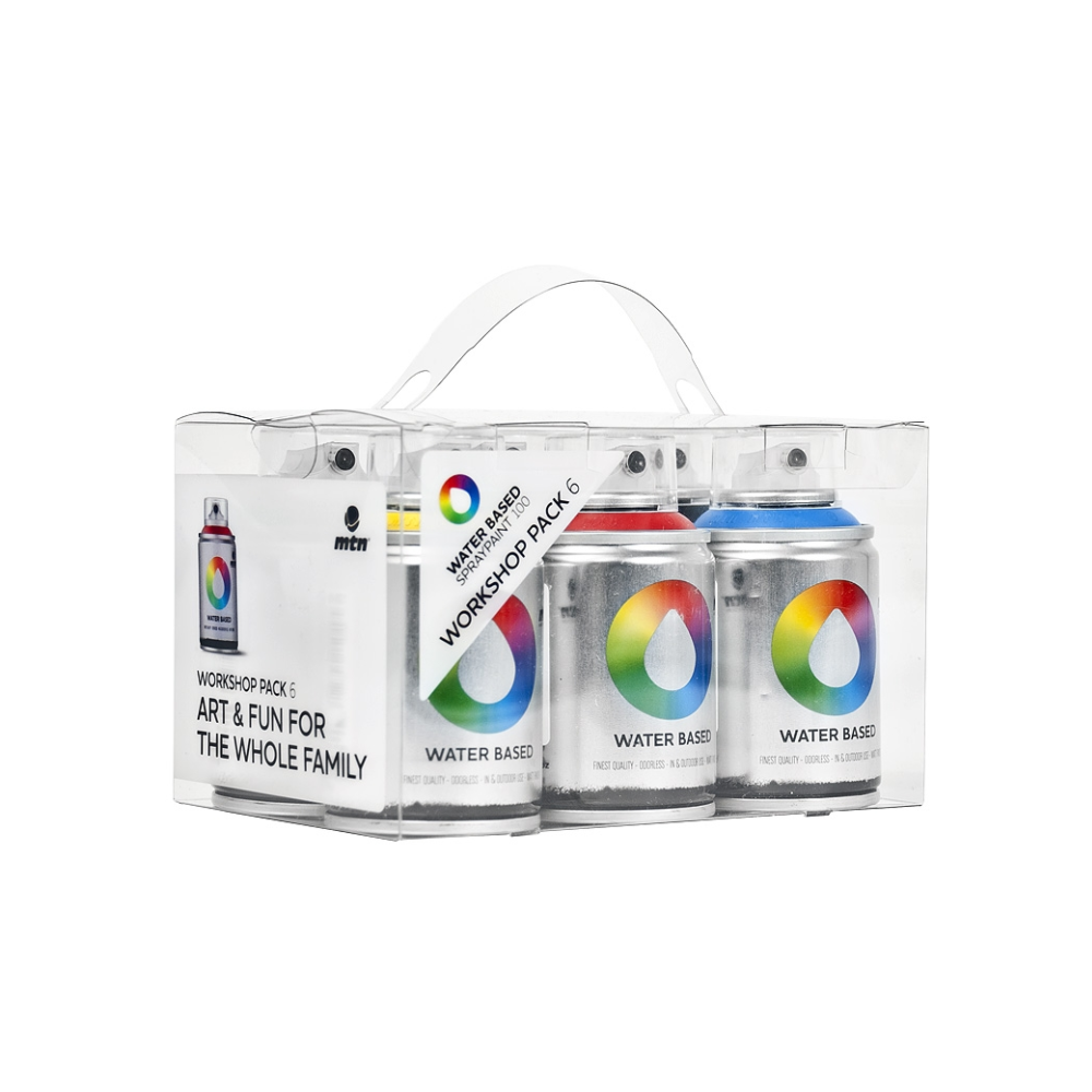 MTN Water Based Spray Paint Workshop Pack (6)