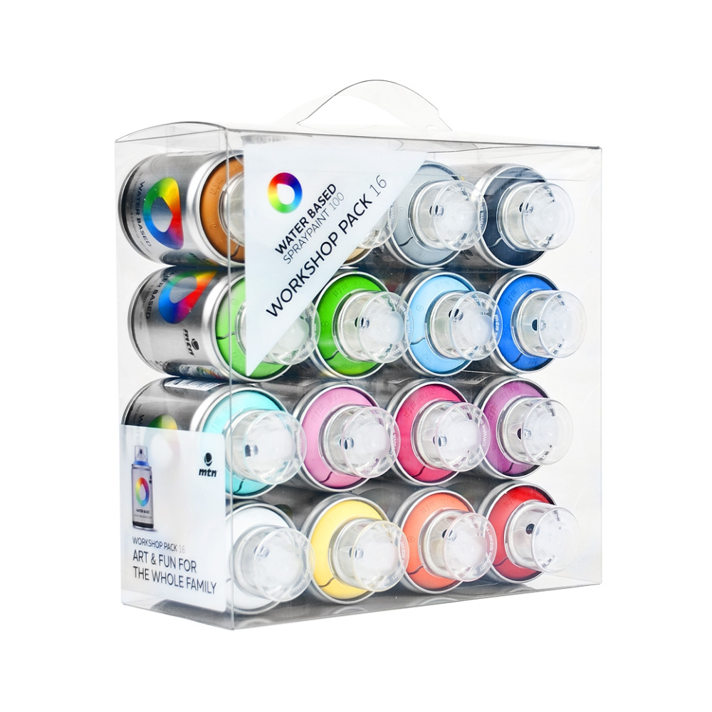 MTN Water Based Spray Paint Workshop Pack (16)