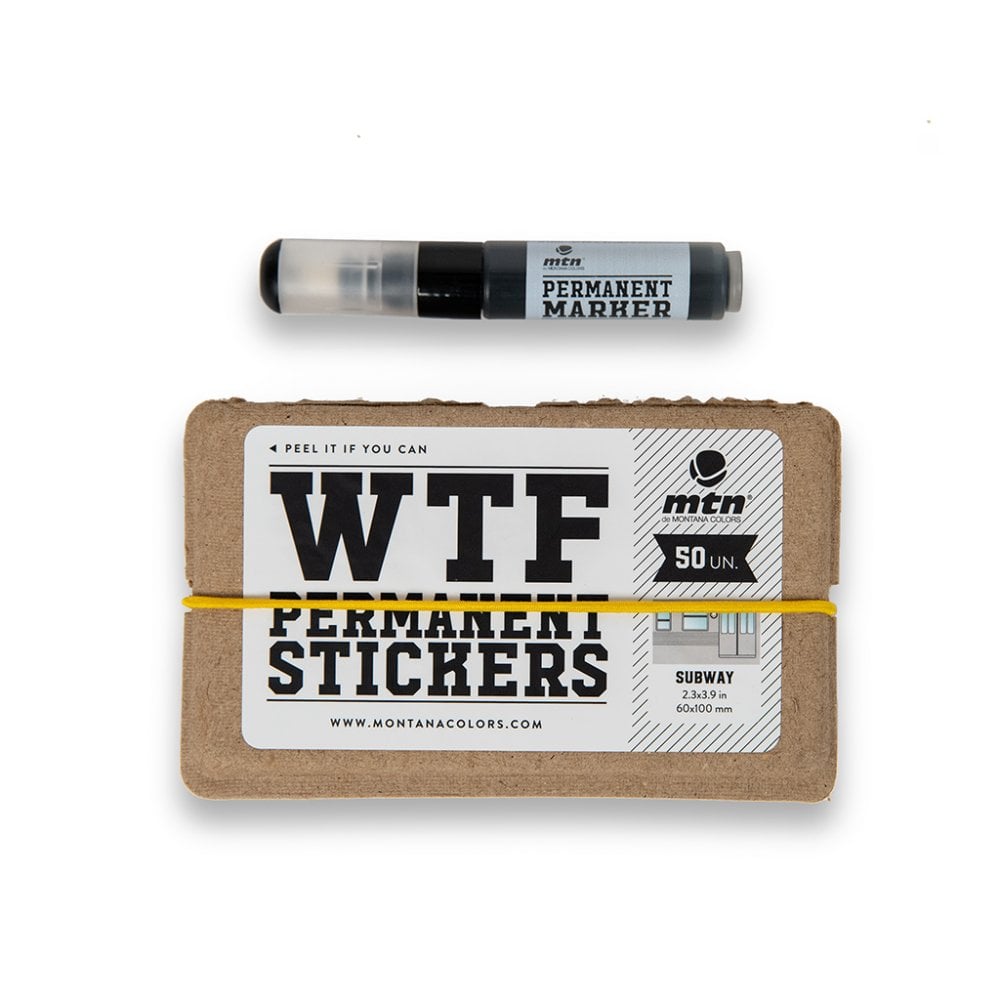 MTN WTF Permanent Stickers: Metro