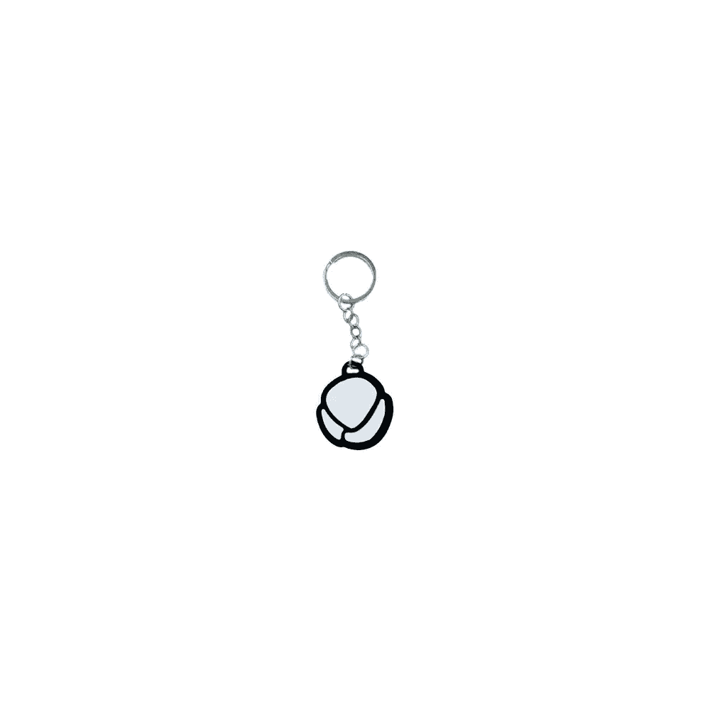 MTN Black & White Logo Keychain